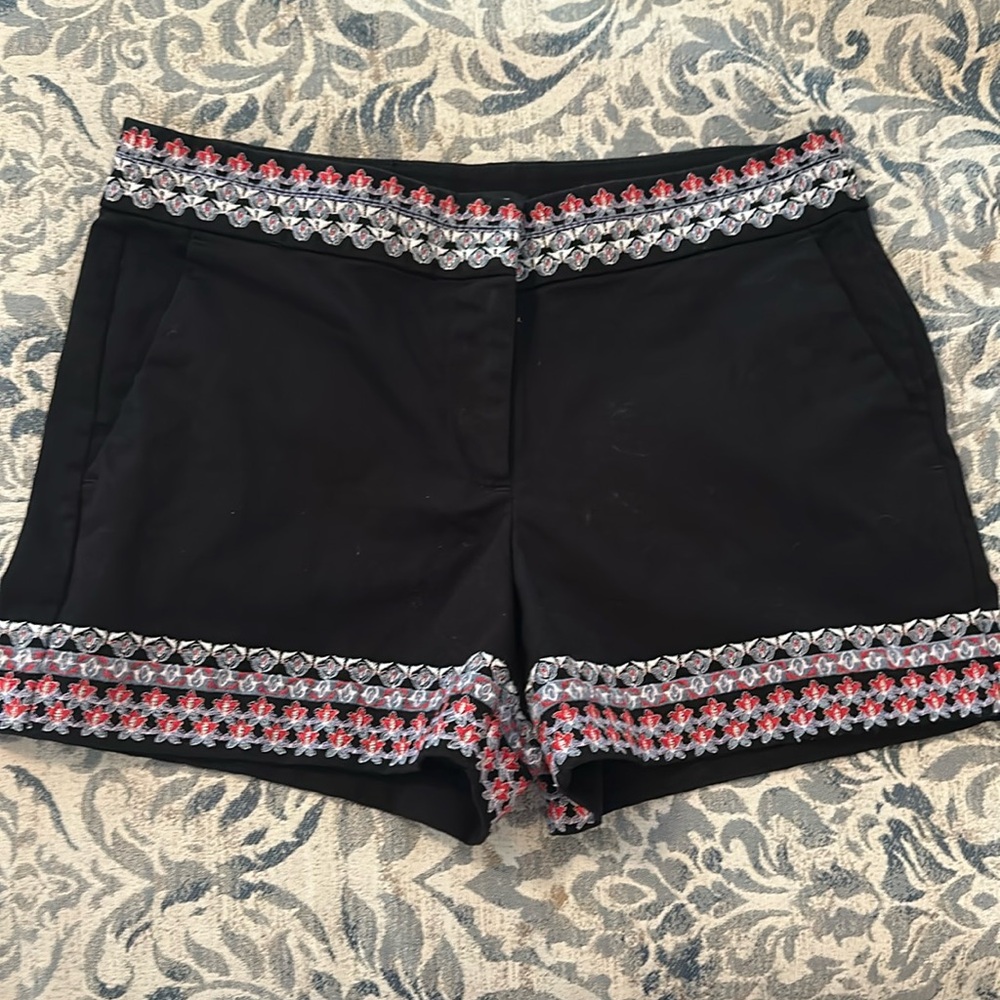 Loft black shorts size 4